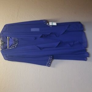 💥60% OFF IGNITE EVENINGS💥 Sz 16, Iris Blue 2 pc.Formal, NWT, Rhinestones #2507